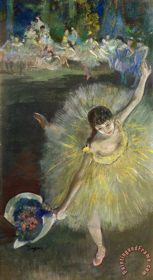 525x960 Edgar Degas End Of An Arabesque Painting - Arabesque Painting