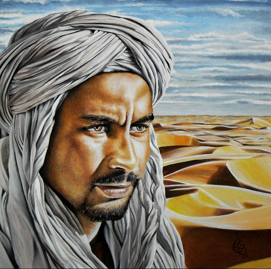 900x894 Arabian Man Painting By Mai Magdy - Arabian Painting