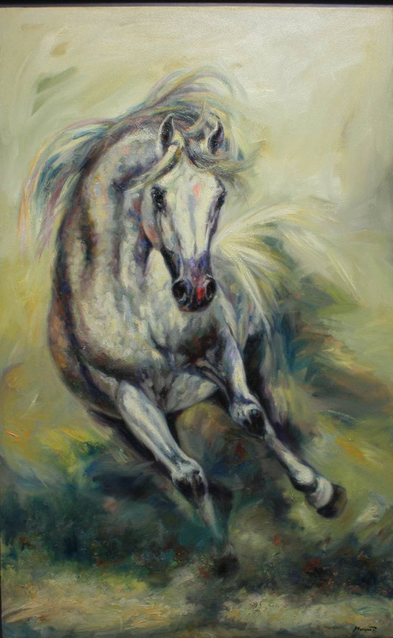 770x1249 Saatchi Art Arabian Horse 1 Painting By Paco Moreno - Arabian Painting