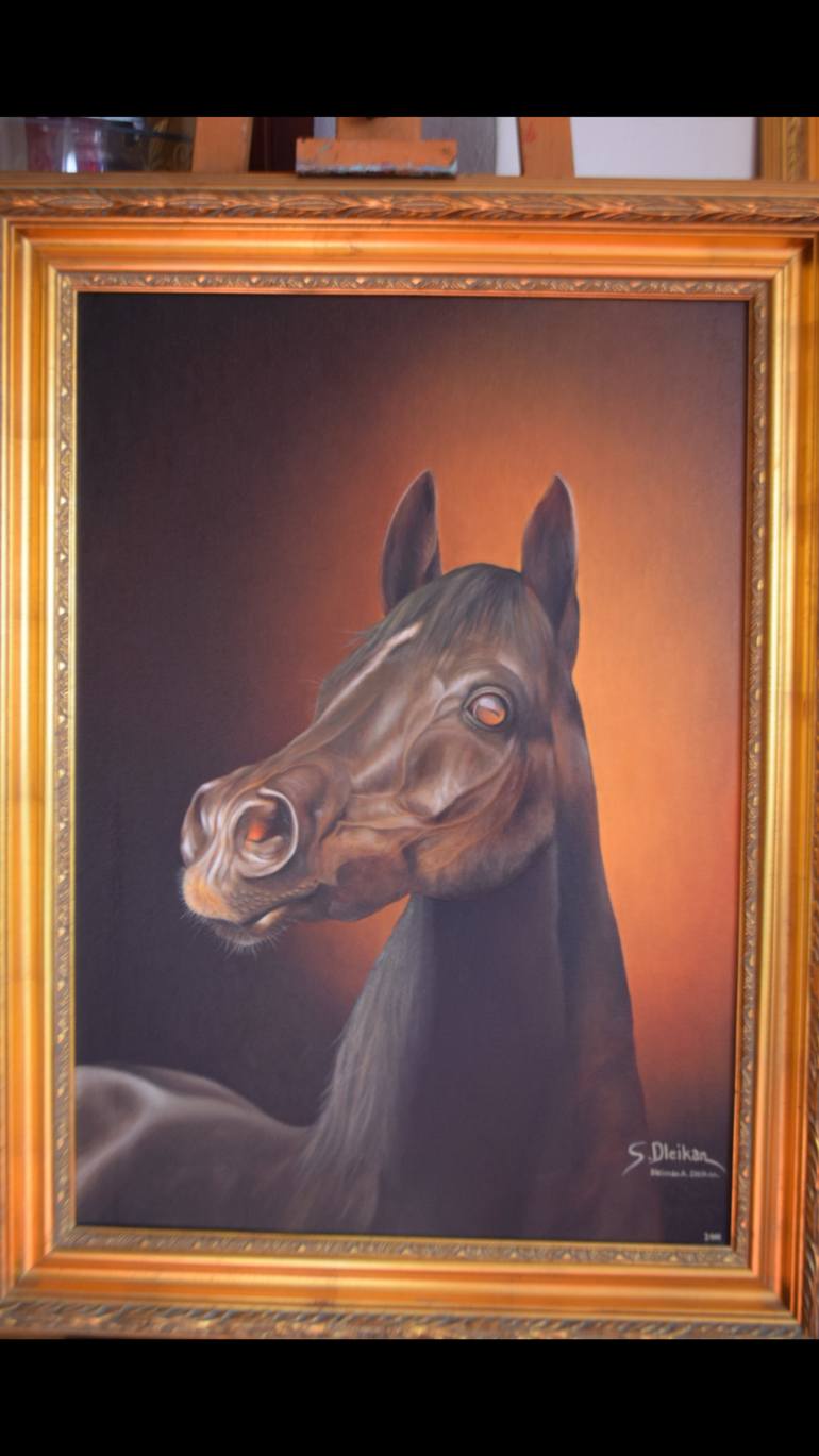 770x1369 Saatchi Art Precious Arabian Horse Painting By Sleiman Dleikan - Arabian Painting