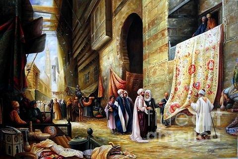 480x320 Khan El Khalili Painting By Arabic Art - Arabic Painting