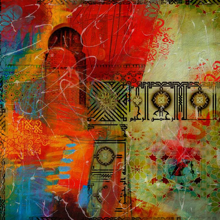 770x770 Saatchi Art Arabic Motif 2 Painting By Corporate Art Task Force - Arabic Painting