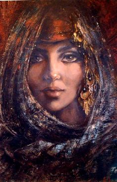 236x367 Pin By Issam Abou Anan On Arabic Persian Oriental Beauty - Arabic Woman Painting