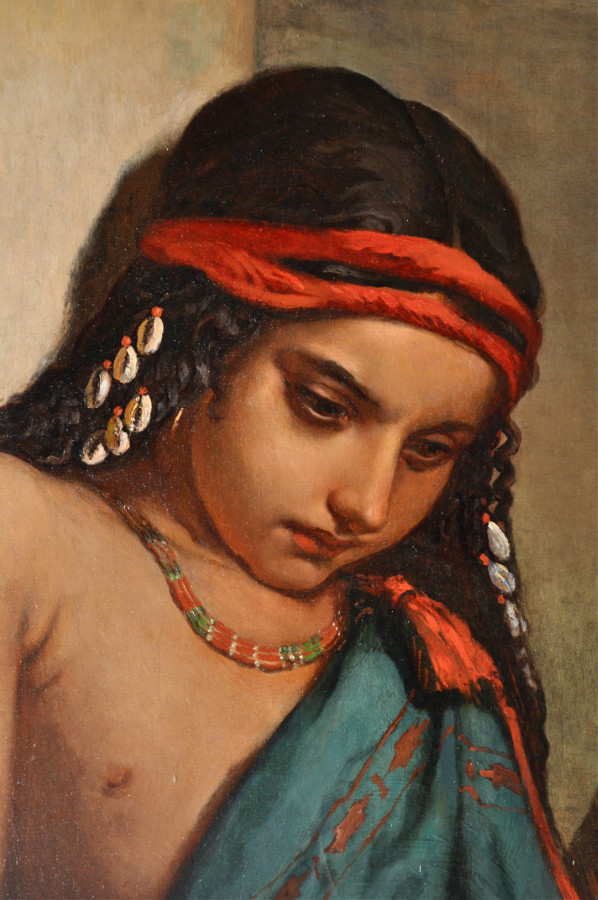 598x900 Portrait Of A Young Arabic Girl - Arabic Woman Painting