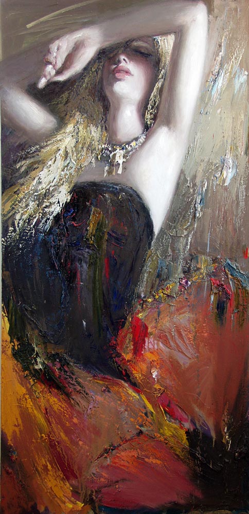 484x1000 Painting By Mstislav Pavlov.jpg Pixel Moje Obrazy - Arabic Woman Painting