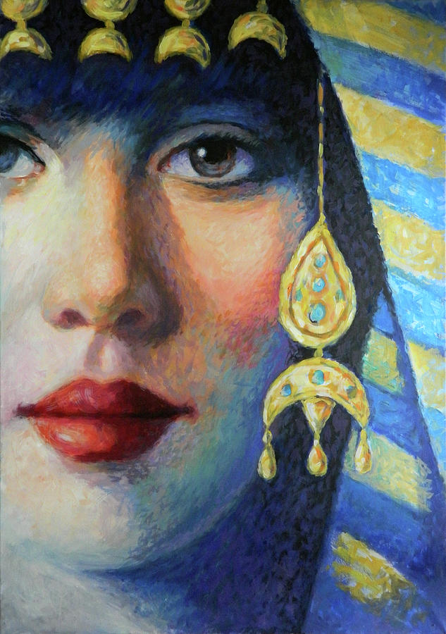 633x900 Arabic Woman Painting By Shahram Soltani - Arabic Woman Painting
