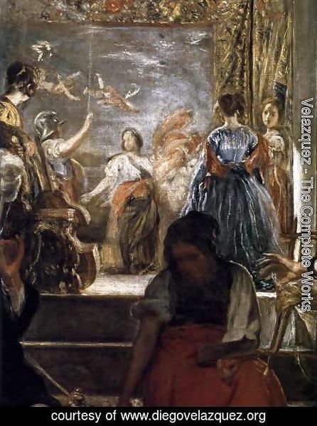 446x600 Velazquez - Arachne Painting