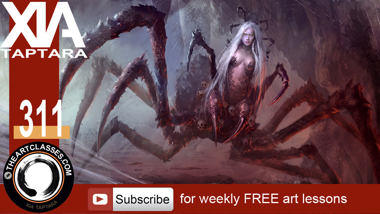 1280x721 Arachne Concept Art Video Tutorial - Arachne Painting