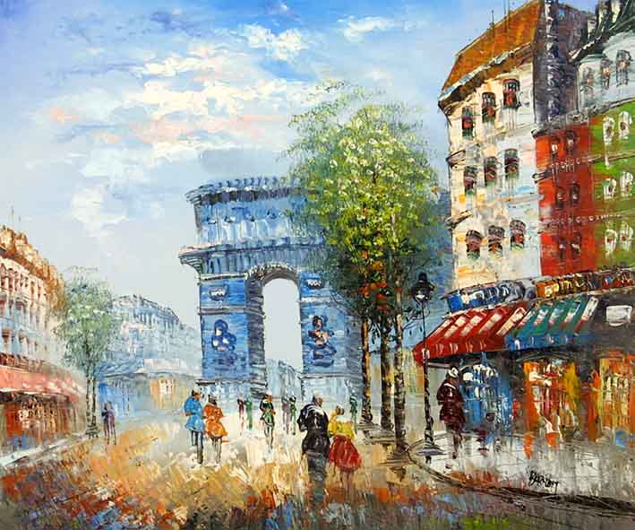 709x591 Arc De Triomphe - Arc De Triomphe Painting
