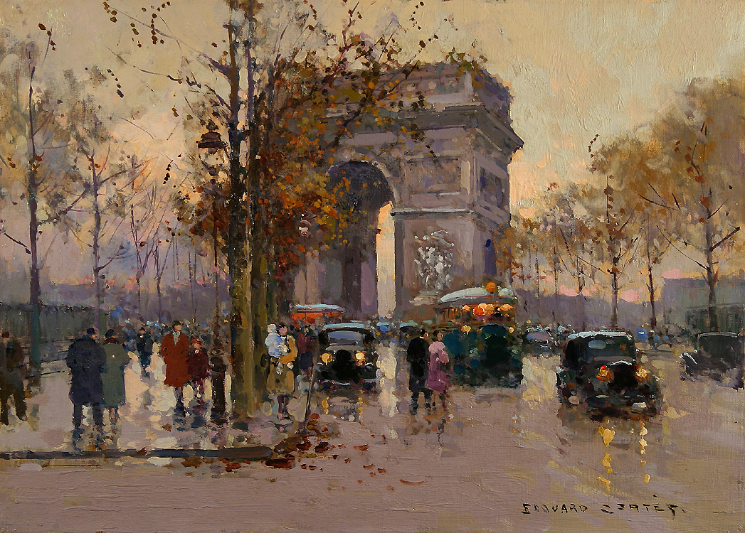 1047x750 L'Arc De Triomphe - Arc De Triomphe Painting