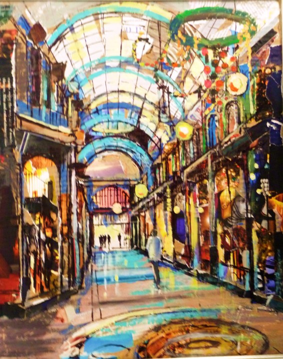 566x717 Leeds Arcade Shopping Centre, (Sold) Sue Ford - Arcade Painting