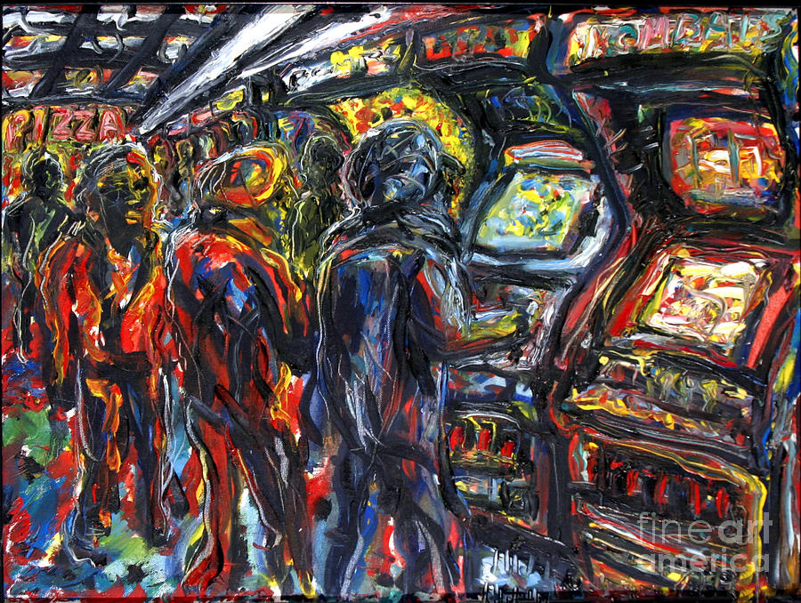 900x678 Video Arcade Painting By Arthur Robins - Arcade Painting