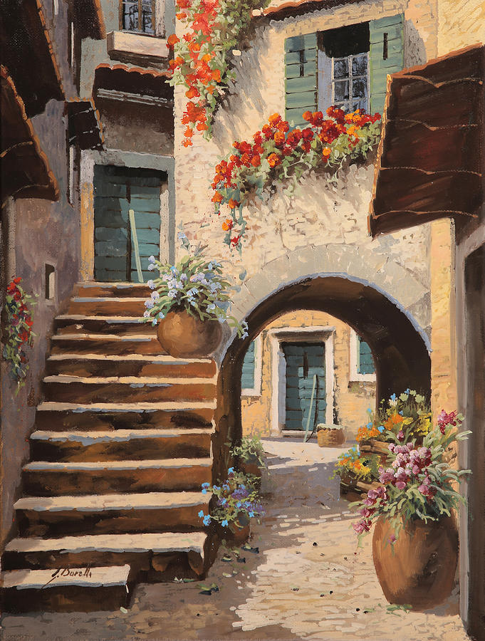 681x900 La Porta Dopo L'Arco Painting By Guido Borelli - Arch Painting