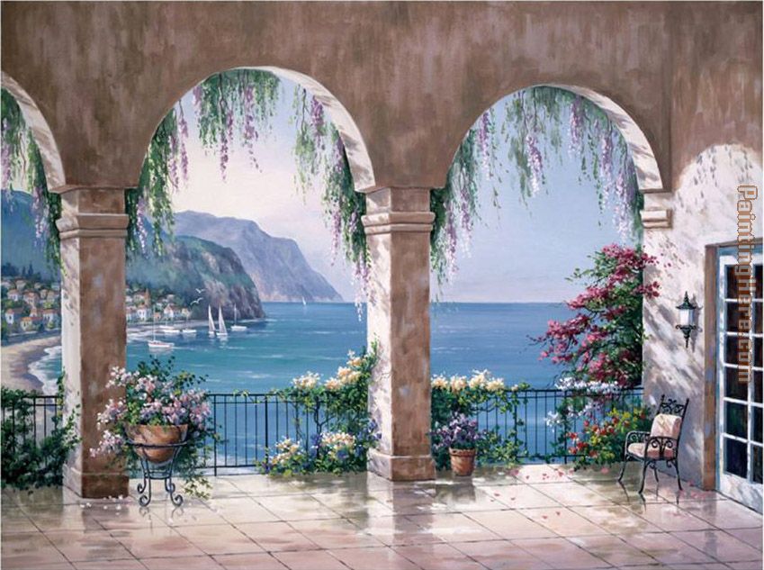 849x633 Sung Kim Mediterranean Arch Painting Anysize 50% Off - Arch Painting