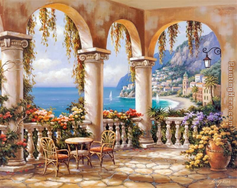 800x635 Sung Kim Terrace Arch I Painting Anysize 50% Off - Arch Painting