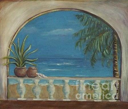 450x383 Cabo Arch Painting By Jeanie Watson - Arch Painting