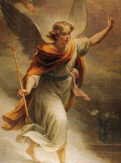 409x548 Scarletsunshine St Gabriel By Pietro Gargliani Archangels - Archangel Gabriel Painting