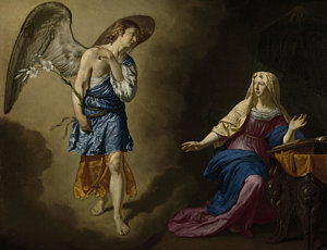 300x230 Angel Gabriel Paintings Fine Art America - Archangel Gabriel Painting