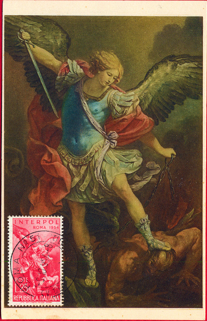 Archangel Michael Defeating Satan Painting at PaintingValley.com