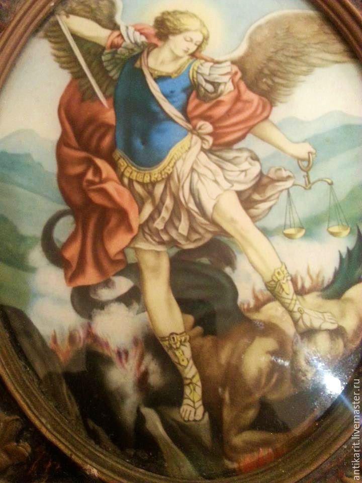 720x960 Vintage Painting Of The Archangel Michael Shopline - Archangel Michael Painting