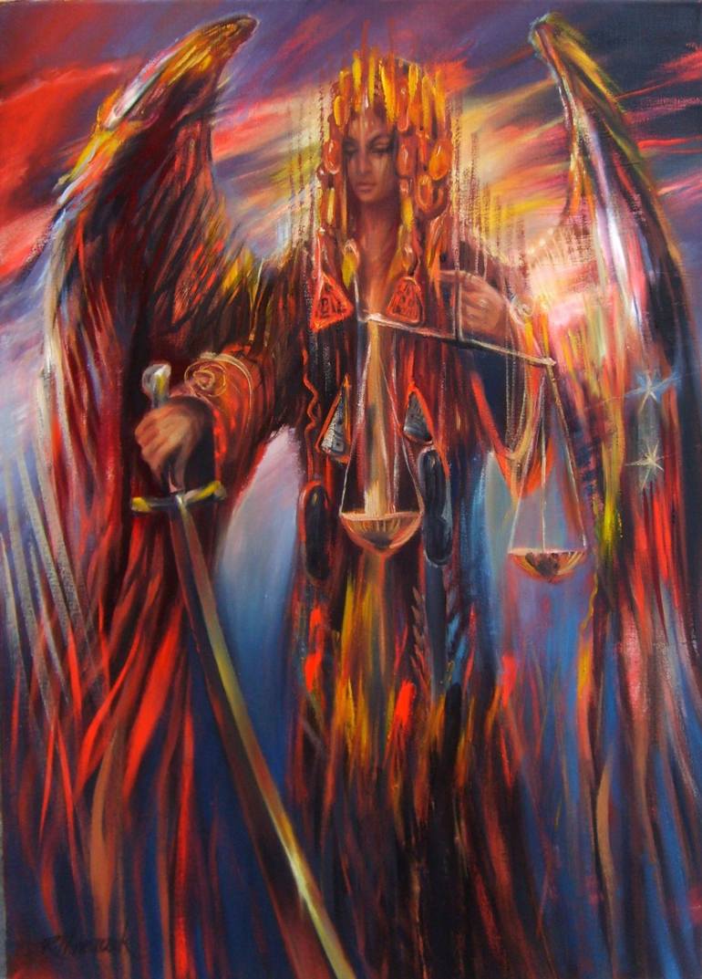 770x1073 Saatchi Art Archangel Michael Painting By Rafal Mruszczak - Archangel Painting