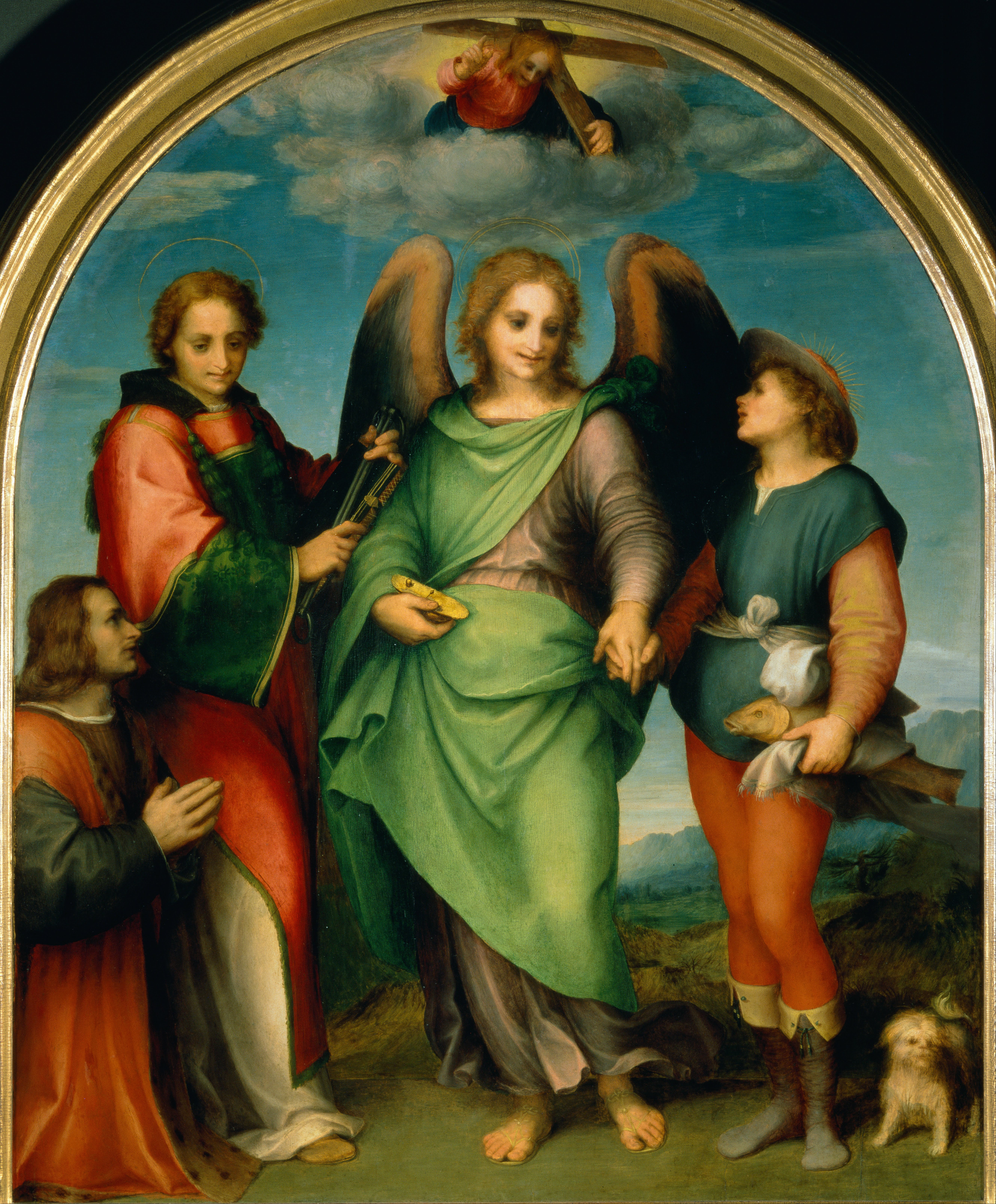 5322x6431 Fileandrea Del Sarto - Archangel Raphael Painting