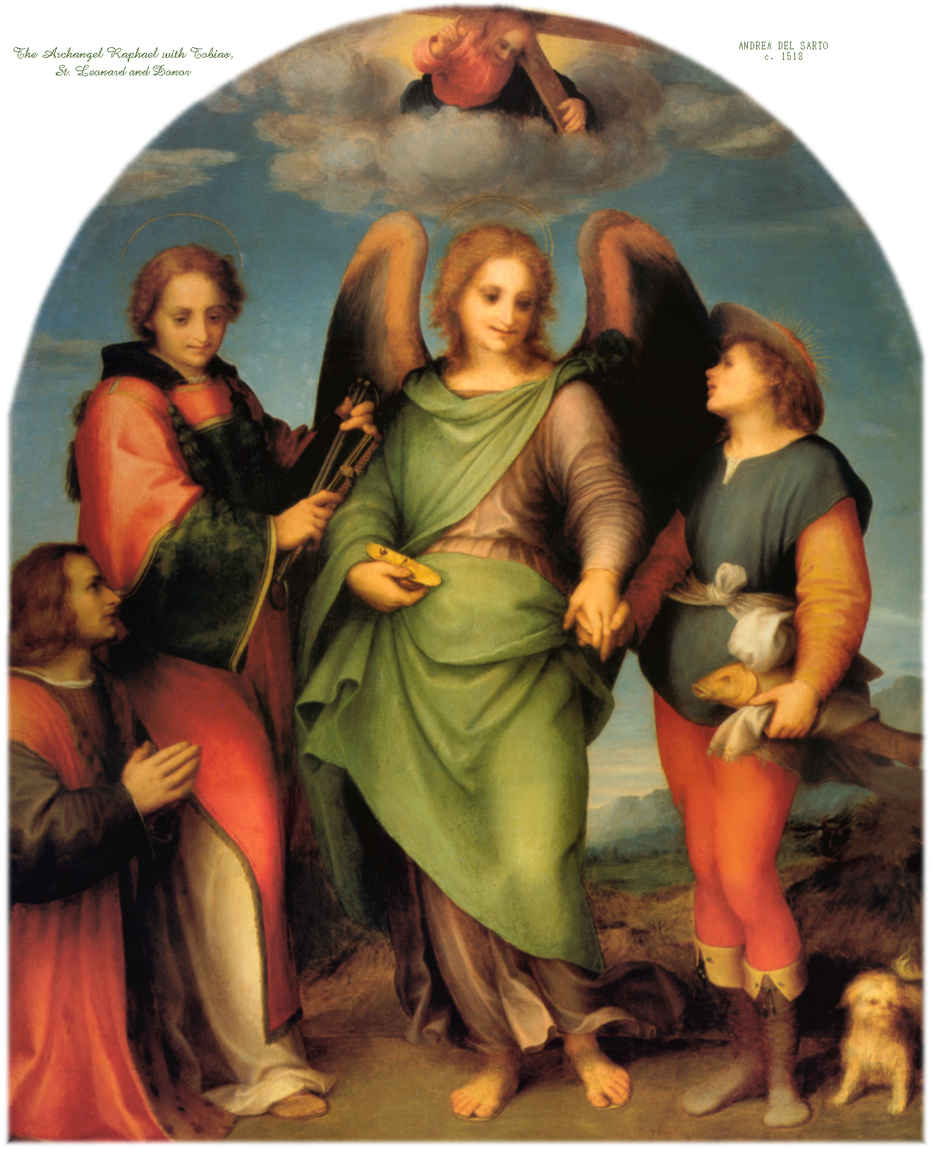 1321x1629 Angels - Archangel Raphael Painting