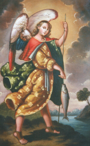 299x481 Archangel Raphael - Archangel Raphael Painting