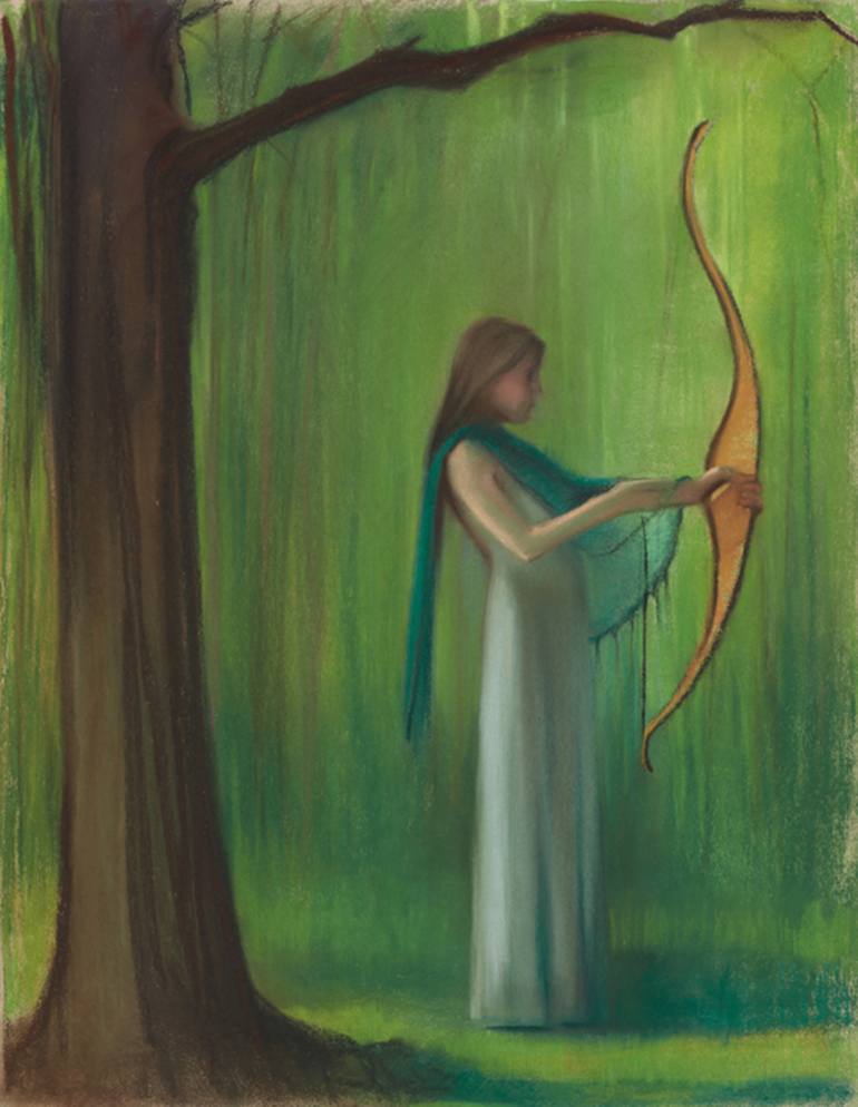 770x994 Saatchi Art Archer Painting By Lisa Hess Hesselgrave - Archer Painting