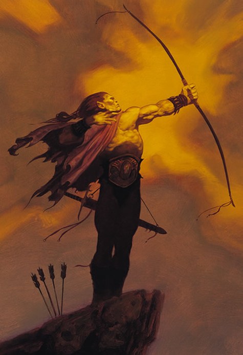 475x693 Picturing Archers - Archery Painting