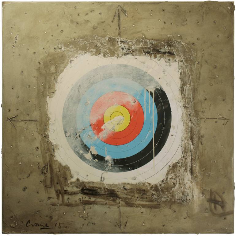 770x768 Saatchi Art Target Painting By Andrew Crane - Archery Painting
