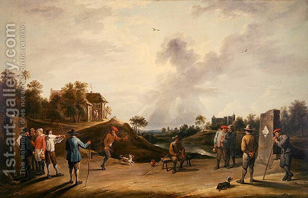 600x386 The Archery Contest David The Younger Teniers Reproduction 1st - Archery Painting