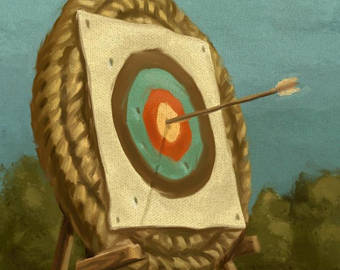 Archery Painting At PaintingValley.com | Explore Collection Of Archery ...