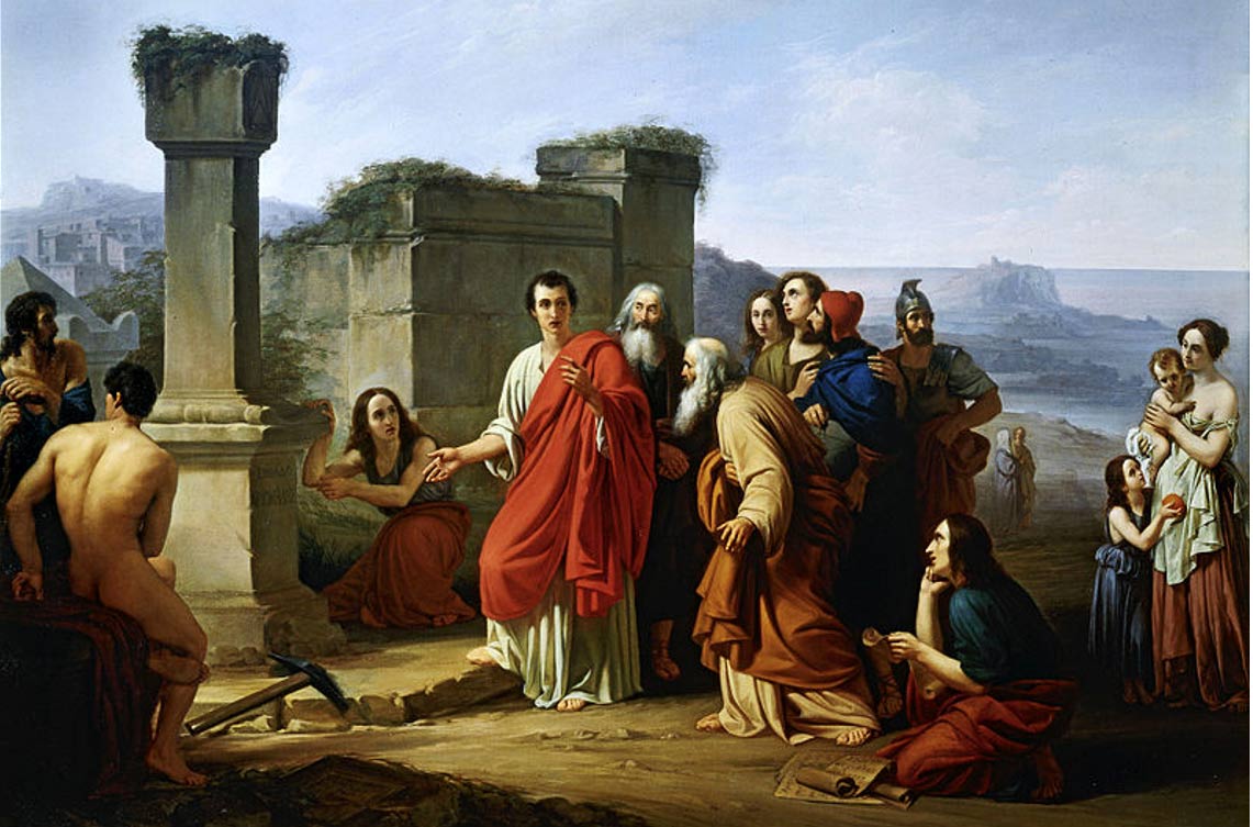 1141x753 Cicero And The Forgotten Tomb Of Archimedes Ancient Origins - Archimedes Painting
