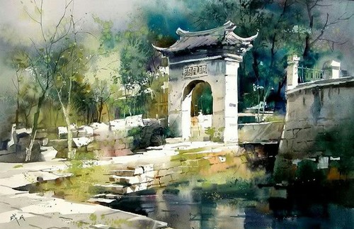 500x323 Watercolor,painting,architecture Shared By Ani Panda - Architecture Painting