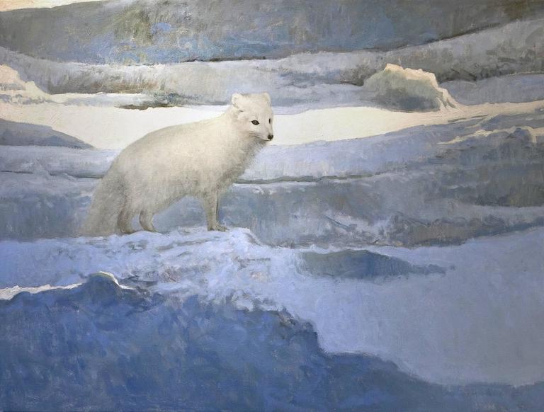 768x582 Ron Kingswood - Arctic Fox Painting
