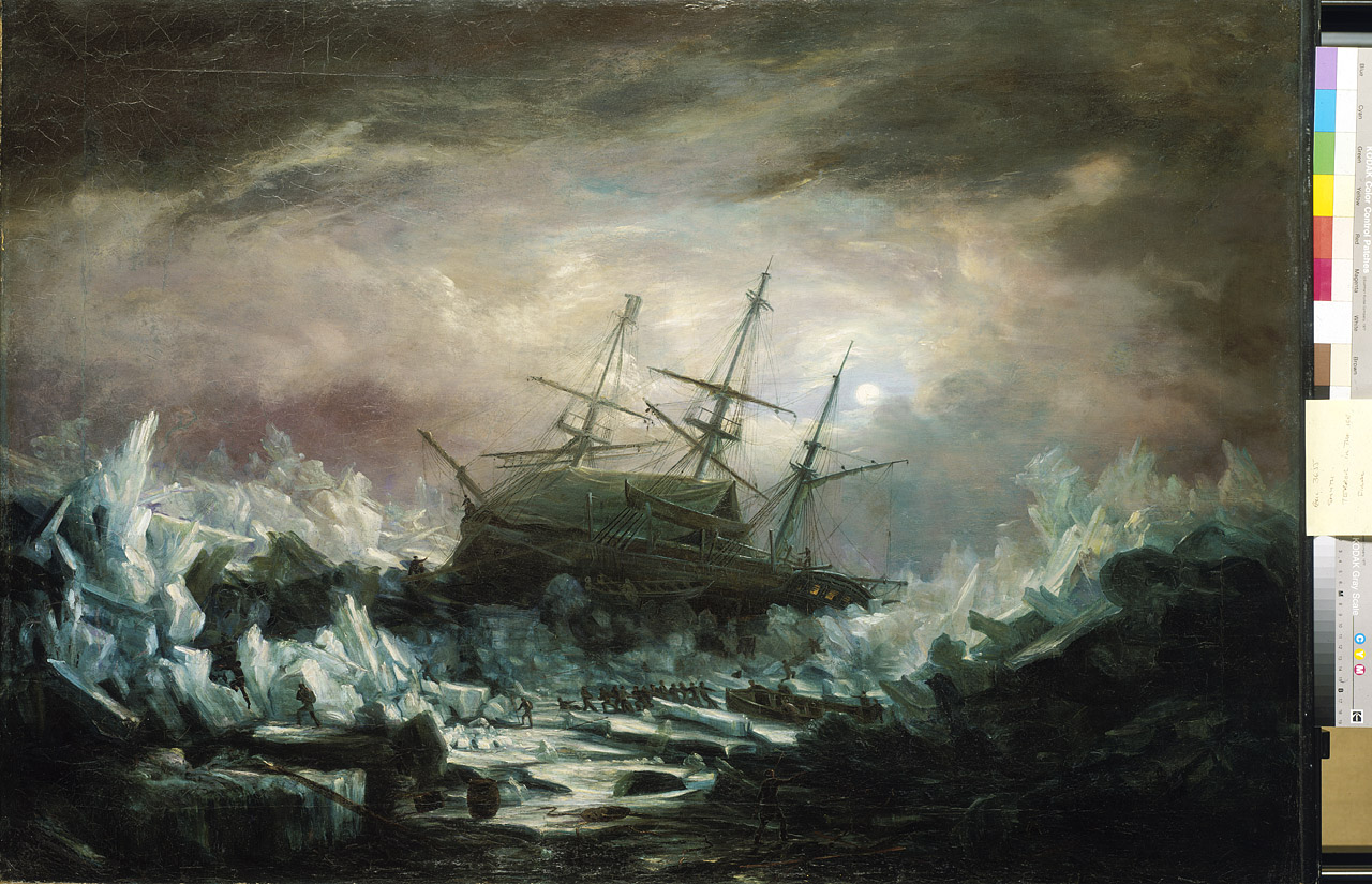 1280x825 Perilous Position Of H.m.s. Terror, Captain Back, In The Arctic - Arctic Painting