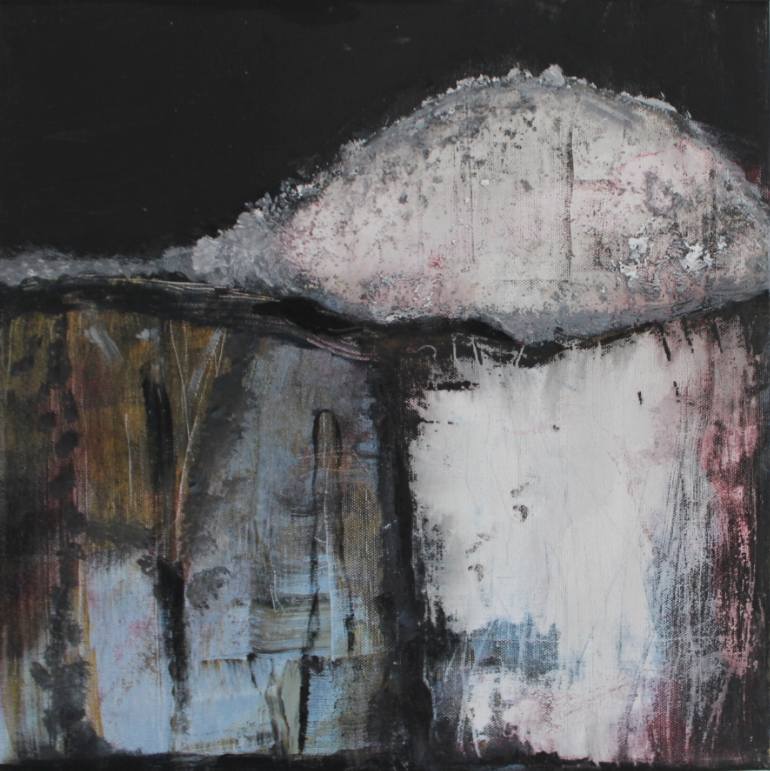 770x771 Saatchi Art Black Arctic Painting By Helene Hauch - Arctic Painting