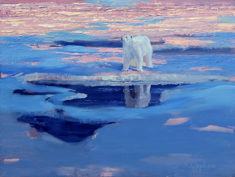 770x578 Saatchi Art Master Of The Arctic Painting By Nadezhda Podrezova - Arctic Painting
