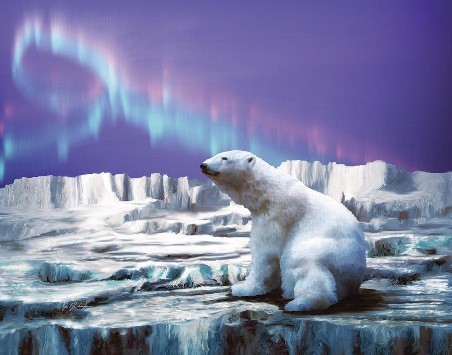 900x707 Arctic Chill Painting By Jan Baughman - Arctic Painting