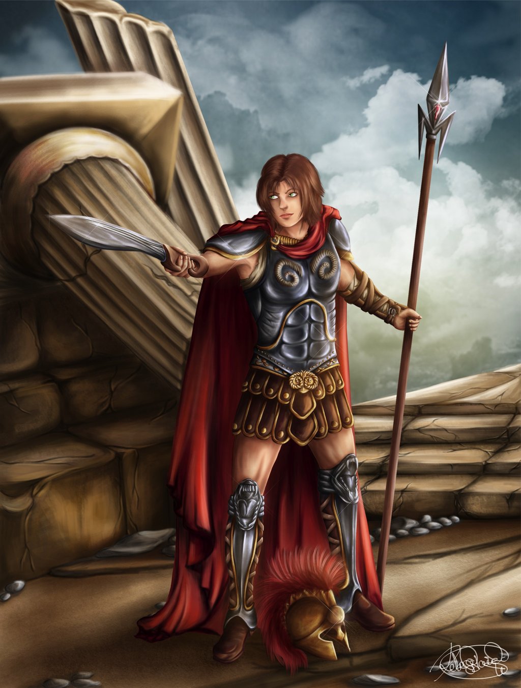 1024x1353 Image - Ares God Of War Painting