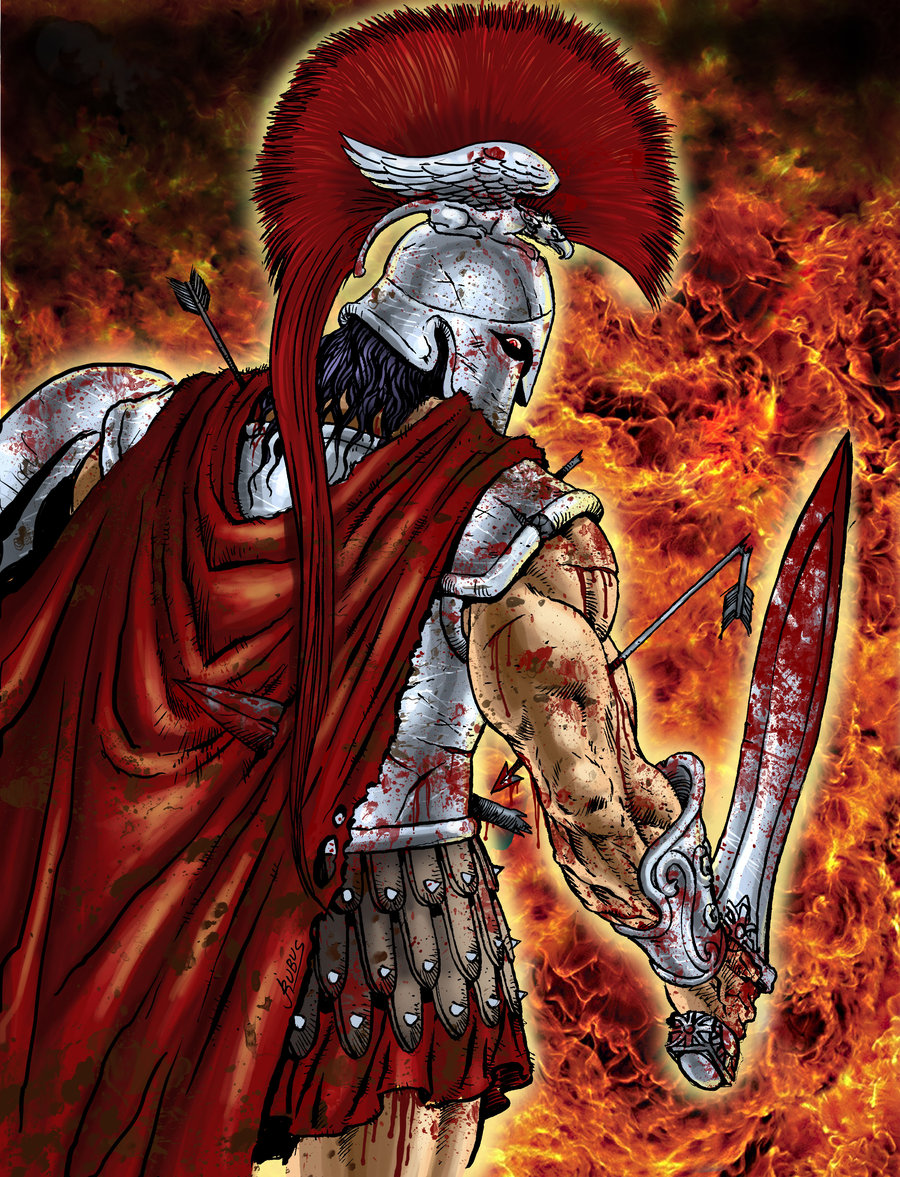 Ares God Of War Painting at PaintingValley.com | Explore collection of ...