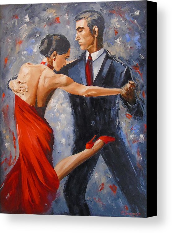 554x750 Argentine Tango Canvas Print Canvas Art By Olha Darchuk - Argentine Tango Painting