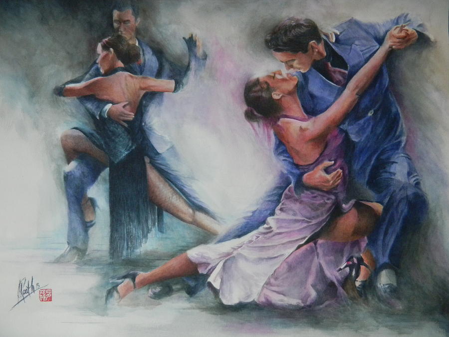 900x675 Argentine Tango Painting 94492 Trendnet - Argentine Tango Painting