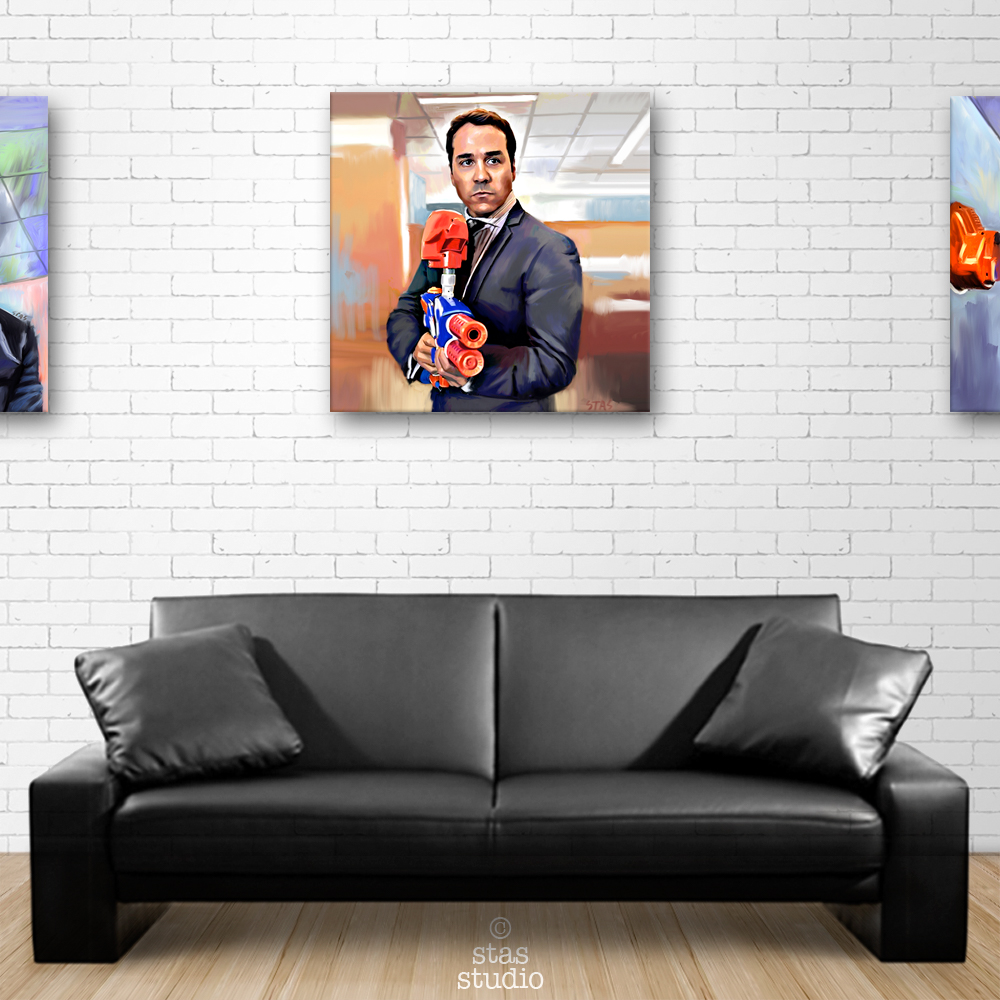 1000x1000 Entourage Ari Poster - Ari Gold Painting