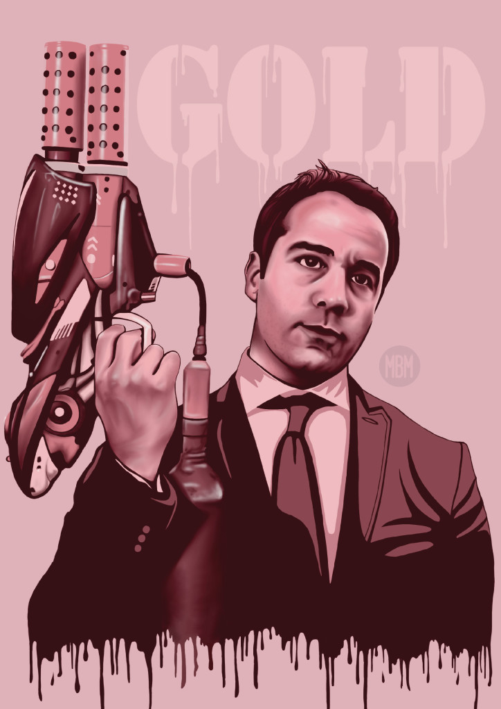 724x1024 Ari Gold Entourage Painting Art Mr. Birthmark - Ari Gold Painting