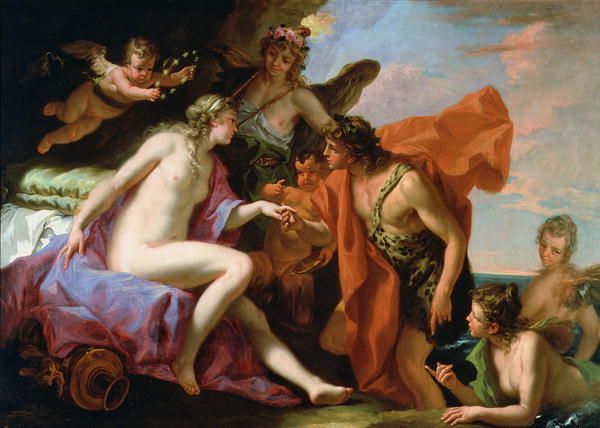 600x428 Bacchus And Ariadne Painting Sebastiano Ricci Oil Paintings - Ariadne Painting