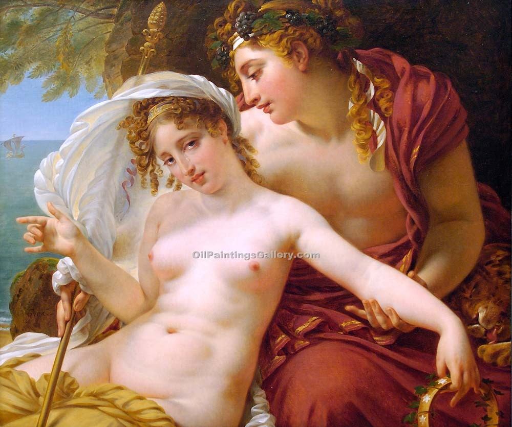 1000x835 Bacchus And Ariadne By Antoine Jean Gros (Painting Id Cl 4125 Ka) - Ariadne Painting