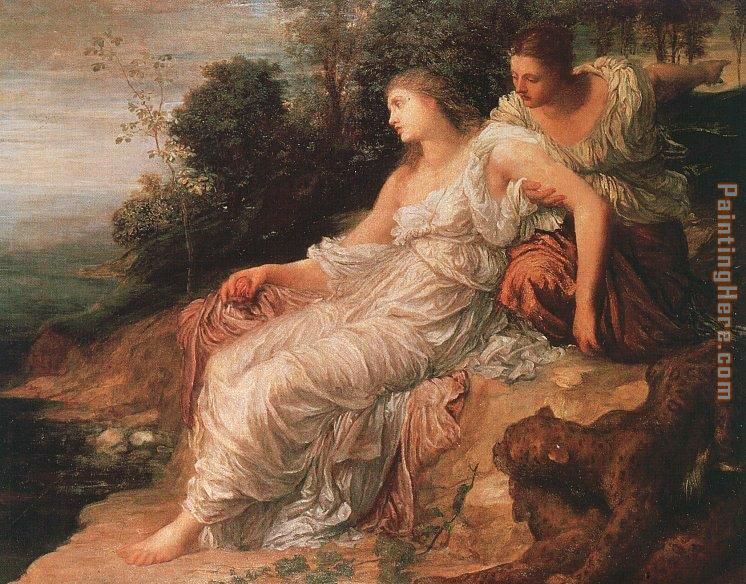 746x584 George Frederick Watts Ariadne On The Island Of Naxos Painting - Ariadne Painting