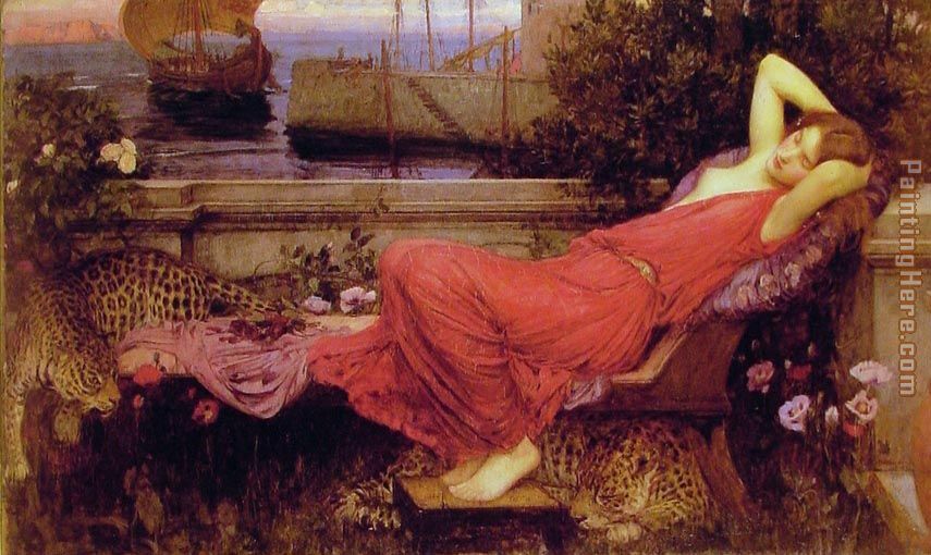 855x510 John William Waterhouse Ariadne Painting Anysize 50% Off - Ariadne Painting